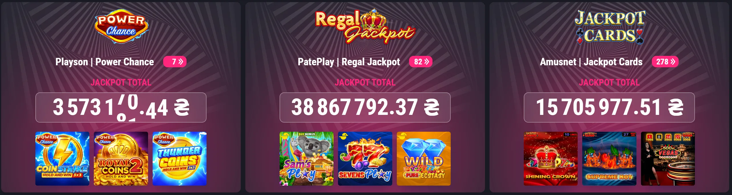 wyns casino jackpots